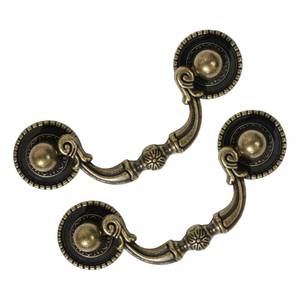 lot 12067 image: HOUSEHOOK 6 Pack Antique Brass Drawer Pulls, 2-12 Inch