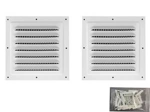lot 12068 image: TVKJHG Attic Vent 12 x 12 Aluminum 2-Pack