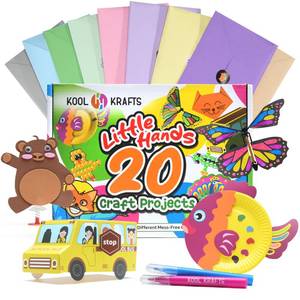 lot 19529 image: Kool Krafts 20 Arts & Crafts Kit for Kids Ages 4-8
