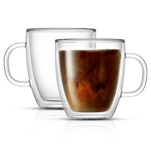 lot 19537 image: JoyJolt Savor Double Wall Insulated Glasses Set of 2 13.5oz