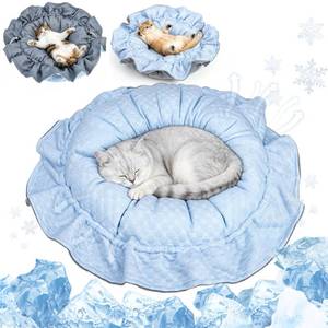 lot 19542 image: EXPAWLORER Cat Cooling Bed Mat - Reversible 27.5 Inch