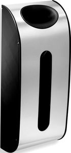 lot 19543 image: Simplehuman Wall Mount Grocery Bag Dispenser, Stainless Steel