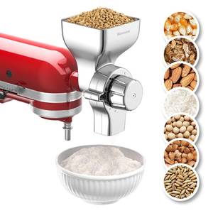 lot 19550 image: Mavouse All-Metal Grain Mill Attachment for KitchenAid