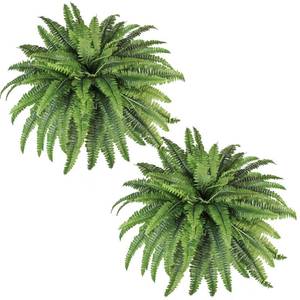 lot 19563 image: zooFernzoom Artificial Ferns 45in 55 Fronds Set of 2