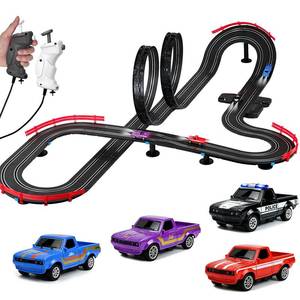 lot 19573 image: ZONZTER 3-in-1 Slot Car Race Track Set 187 Scale