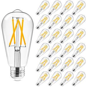lot 19583 image: Hizashi LED Edison Bulbs E26 Dimmable Warm White 24-Pack