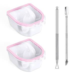 lot 20008 image: Yokilly Nail Soaking Bowl Set 2pc with Cuticle Tools