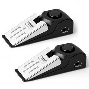 lot 20445 image: Rosoenvi Door Stop Alarm 2-Pack, 120DB Security Siren