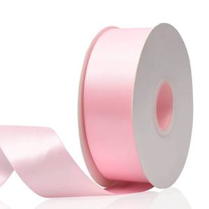 lot 20451 image: Pieaary Double Faced Satin Ribbon 1-12 x 50 Yards Light Pink
