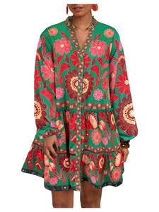 lot 20457 image: SOLY HUX Womens Floral Print Summer Dress Large