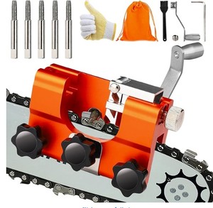 lot 2423 image: Congdaren Chainsaw Sharpening Jig Kit With Gloves