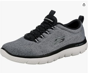 lot 8389 image: Skechers Mens Summits Louvin Loafer, BlackWhite, 13W