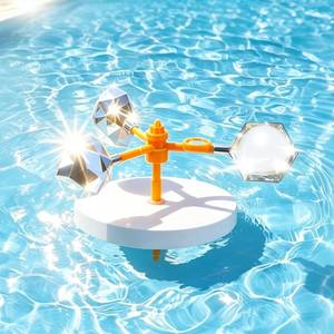 lot 1172 image: Mqiielle Duck Deterrent for Pool Floating Reflective Bird Scare Device, Automatic Swinging, Keep Birds Ducks Away from Your Backyard, Pool, Boat and Garden Roof