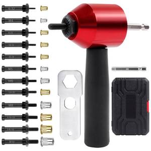 lot 1173 image: YUZES Rivet Nut Tool Kit for Drill & Ratchet, 12 Mandrels, 260 Rivet Nuts