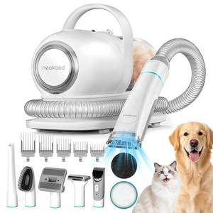 lot 1185 image: Neakasa P1 Pro Dog Grooming Vacuum Kit, 6-in-1 Pet Hair Grooming with Clippers and Vacuum, 9000Pa Suction, Low Noise, 1L Dust Cup for Home Shedding & Trimming
