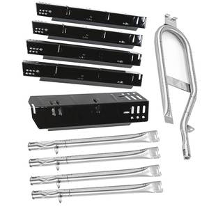 lot 1192 image: Grill Parts for Dyna-Glo 5 Burner DGH474CRP DGH483CRP DGH485CRP, Dyna-Glo 4 Burner DGH450CRP Dyna-Glo 3 Burner DGH373CRP, Porcelain Heat Plate Stainless Steel Burner for Revoace GBC1793W