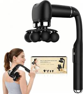 lot 1211 image: BOWENDA 6-Head Massage Gun with Upgraded Detachable Extension Handle �� Deep Tissue Percussion Massager for Neck, Shoulder, Back, Leg & Full Body Muscle Relaxation, Portable Handheld Massager