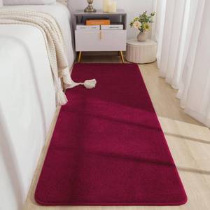 lot 1221 image: BENRON Soft Runner Rugs for Bedroom Hallway 2x6 Wine Red, Non Slip Washable