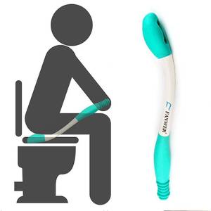 lot 2121 image: Fanwer Toilet Aids Tools,Long Reach Comfort Wipe,Extends Your Reach Over 15 Grips Toilet Paper or Pre-Moistened Wipes