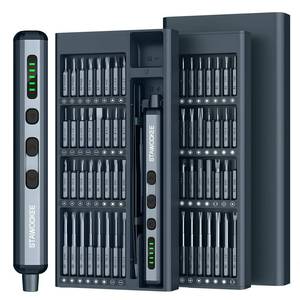 lot 2124 image: stawockee 68 in 1 Mini Electric Screwdriver, Precision Electric Screwdriver Set with Magnetic Bits, Rechargeable Portable Screwdrivers - Cordless Power Repair Tool Kit for PCs and Electronics