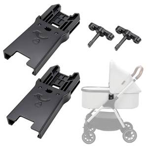 lot 2132 image: fantovo Connector for UPPAbaby V1V2V3 Bassinet to Nuna Triv Next & Nuna Swiv -Easy to Install, Safe and Durable Adapter to Connect Strollers and Bassinets (2-Pack)