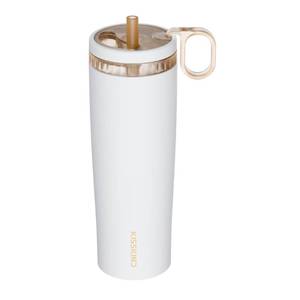 lot 3435 image: KISSKIND Leakproof Iced Coffee Tumbler 24 oz, Insulated Ceramic Lined Cup