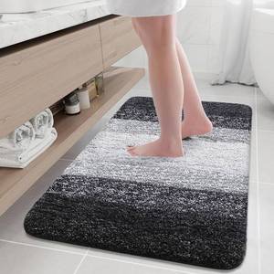 lot 3468 image: Arotive Microfiber Bathroom Rugs, Shaggy Soft Absorbent Bath Rug, 36x24