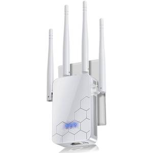lot 4014 image: 2026 Long Range Repeater Wireless Routers Amplifier, Mesh Wi Fi 80% Faster, Support More Network Devices at Home, 1 Tap Setup