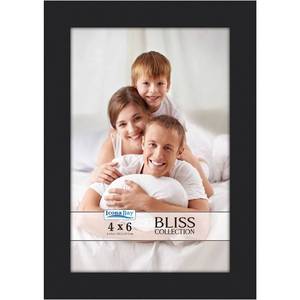 lot 4016 image: Icona Bay 4x6 Black Picture Frame - Engineered Wood, Bliss Collection