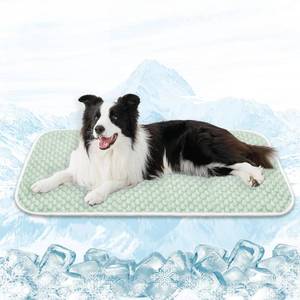 lot 4032 image: MICROCOSMOS Pet Cooling Mat & Sleeping Pad- Breathable Bubble Surface, EZ Clean. Keep Cooling for Pets, Kids and Adults in Summer.(Green, 48 x 24)