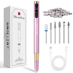 lot 4037 image: MelodySusie Pen-Shaped Cordless Nail Drill 30,000RPM PM180G for Nail Artist