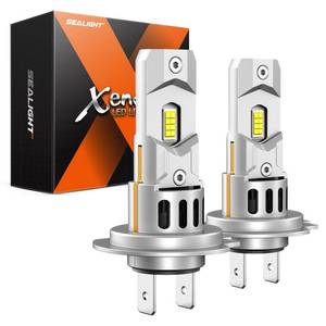 lot 4457 image: SEALIGHT H7 Bulbs, 80,000LM 1200% Brightness H7 LED Bulbs, 6500K Cool White Bulbs with Super Cooling Fan, 70,000 Hrs Long-Term Extended Lifespan, Plug and Play with Canbus Ready, Pack of 2