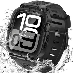 lot 4480 image: Goton 3 in 1 Waterproof Case with Band Compatible for Apple Watch 46mm