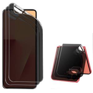 lot 4497 image: Deekeewe 6 Pack for Samsung Galaxy Z Flip 7 Privacy Screen Protector,3 Main Screen  3 Front Screen,Anti-Spy TPU Shield Anti Scratch Bubble Free Screen Protector for Galaxy Z Flip 7 2025,Black