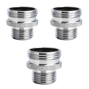 lot 4502 image: 3pcs Ball End Shower Arm Adapter Kit, Converts Old-Style Heads to 12 Male Pipe Thread Suitable for Upgrading Most Vintage Ball End Shower Arms to 12 Standard Fittings