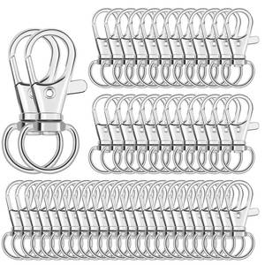 lot 4506 image: Anezus 100Pcs Key Chain Clip Hooks Swivel Lanyard Snap Hook Keychain Hooks for Lanyard Key Rings Crafting