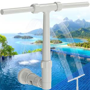 lot 5871 image: Pool Fountain for Above Ground & Inground Pools with Extension, Dual Spray Pool Waterfall Fountain, Adjustable Pool Sprinkler Fountain for Swimming Pools, Cooling Waterfall Spray, Pool Accessories