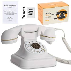 lot 5884 image: ROOMEDAL Audio Guest Book Wedding Phone- Record Customized Audio Messages with GuestBook �� A Personal and Convenient Way to Preserve Your Special Occasions