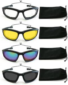 lot 5903 image: YUNGLIDE 4 Pairs Motorcyles Glasses Cycling Glasses Sports Sunglasses