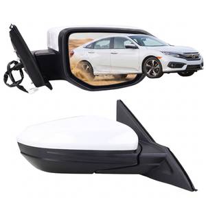 lot 5905 image: Lqito Right Passenger Side Door Mirror For 2016-2021 HONDA CIVIC LX SE Sport with Power Mirror Ajust Manual Fold Non-Heated Match to Taffeta White Replace 76208TBAC03ZA HO1321283(3 Pins)