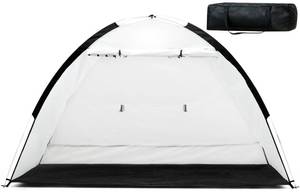 lot 5916 image: 7x4x4ft Portable Spray Paint Booth Tent, Paint Tent with Built-in Floor