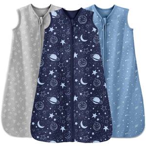 lot 6283 image: Unnivoll Baby Sleep Sack 18-24 Months 3 Pack 100% Cotton Lightweight 0.5 TOG Wearable Blanket Baby Sleep Bag with 2-Way Zipper for Newborn Infant (X-Large)