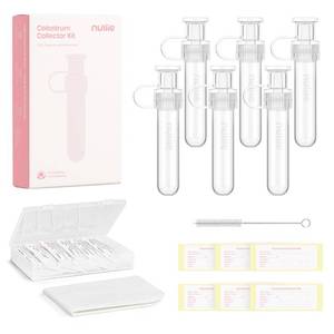 lot 6295 image: Nuliie 6pcs Colostrum Collector Kit, 7ml, Leakproof, Reusable, BPA-Free