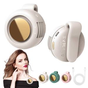 lot 6297 image: Portable Silent Mini Bladeless Fan Clip On, Small Fan Clip on for Shirt & Waist, Adjustable 3-Speed Suspended Whirlwind Fans, For Outdoor & Travel & Office, Travel Accessories, Gift