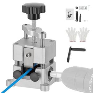 lot 6320 image: CREWORKS Wire Stripper Machine 0.06-1 Drill Compatible for Recycling