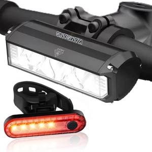 lot 6324 image: Bike Light Set for Night Riding,Bright Rechargeable Bicycle Headlight Set High Beam Low Beam,USB LED Bicycle Light,Waterproof Bike Headlight and Taillight for Adult Kid Mountain