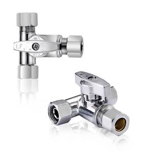 lot 6330 image: Pronese Lead-Free Brass 1Pcs Chrome-Plated Add-A-Tee 3-Way,38 Inch x 38 Inch x 14 Inch Angle Stop Valve For Reverse Osmosis Water Filters,Ice Maker,Refrigerator