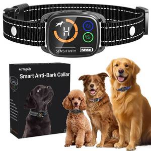 lot 6346 image: Dog Bark Collar for Small Medium Large Dogs, Smart Anti Barking Collars for Dog Training, with 6 Sensitivity Levels and 3 Modes Beep Vibration, IP67 Waterproof Black Bark Collar