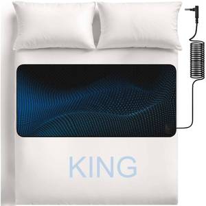 lot 6359 image: Grounding Mat for Bedding and Sleeping PU Leather Pad with Cord Mattress Size King 27.6x78.7 Charcoal Color CCCZZZZZ