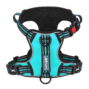 lot 6362 image: PoyPet No Pull Dog Harness with 3 Leash Clips and Vertical Handle